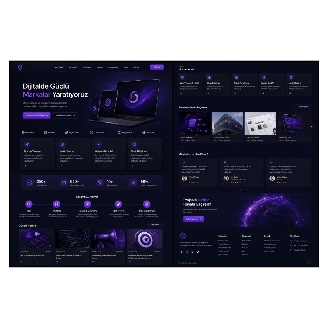 Premium Website & UX Paketi